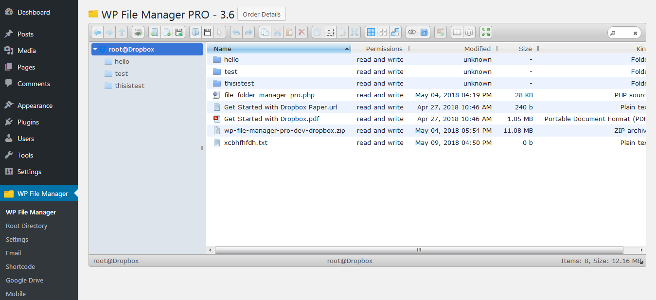 Dropbox File Manager Pro